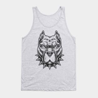 pitbull head Tank Top